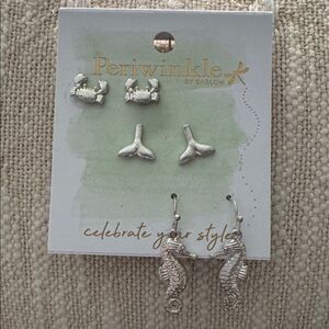 0416 Periwinkle by Barlow Earrings & Necklace Set